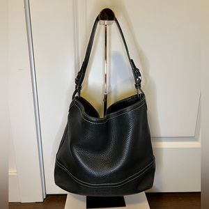 Vintage Coach Purse Real Leather Black